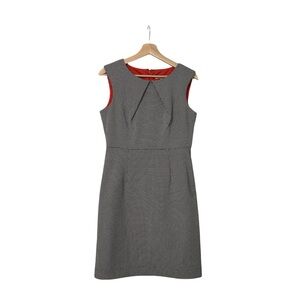 Sandra Darren Gray Sleeveless Business Casual Mini Dress